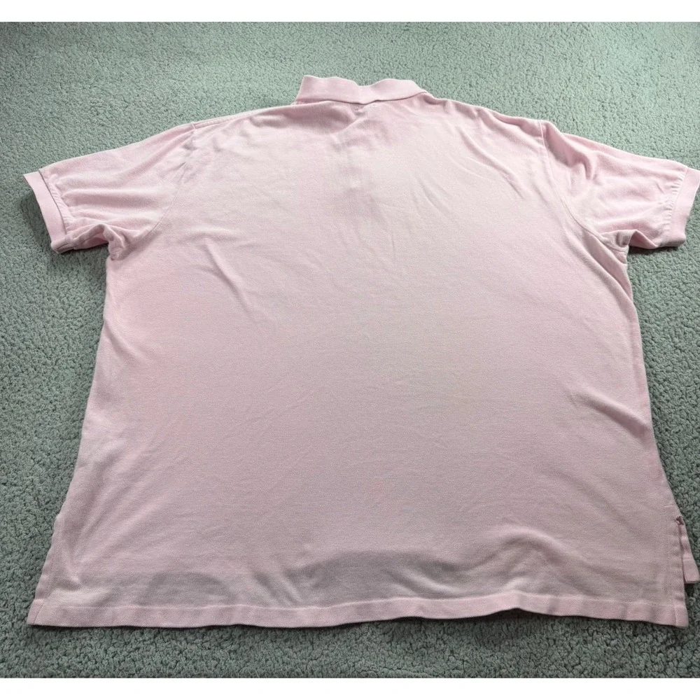 Polo Ralph Lauren Mens XXL Classic Fit Pink Short Sleeve Mesh Polo Shirt